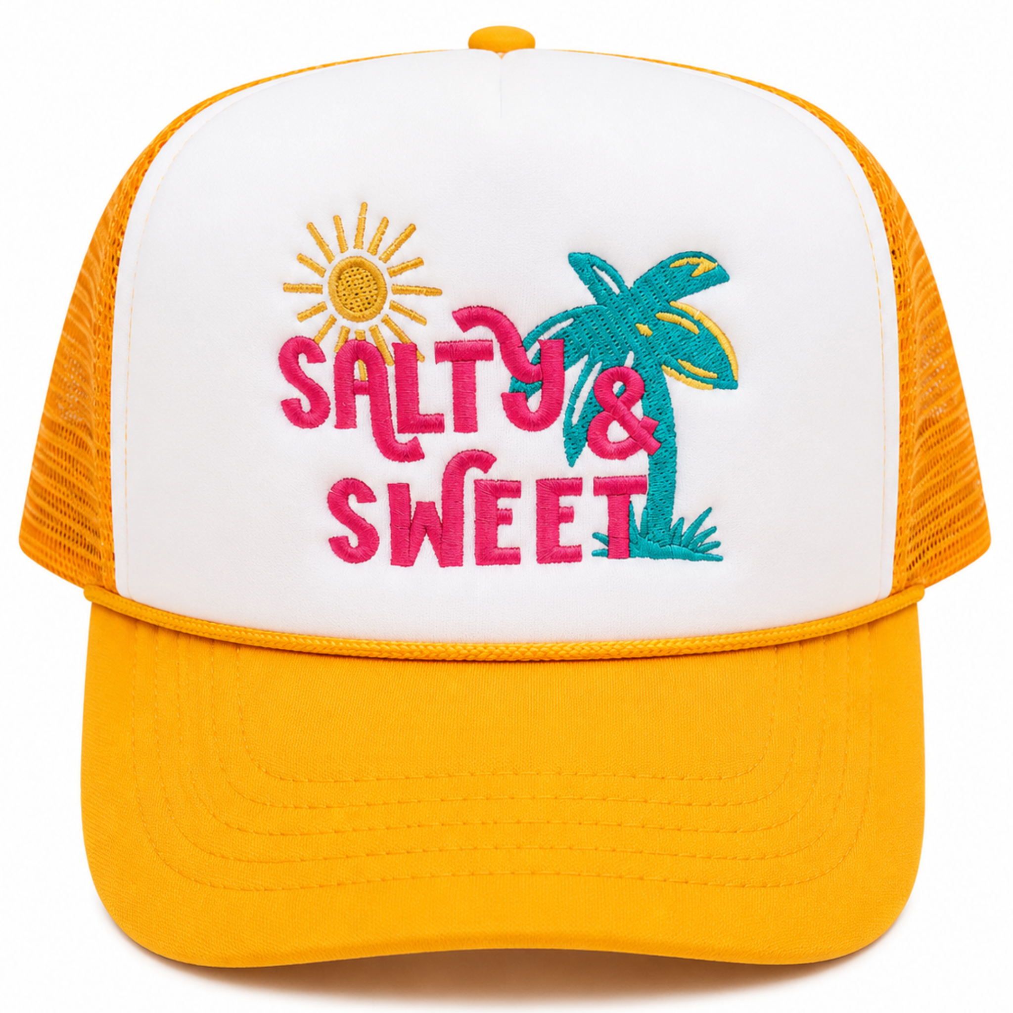 Salty & Sweet Trucker Hat - Yellow